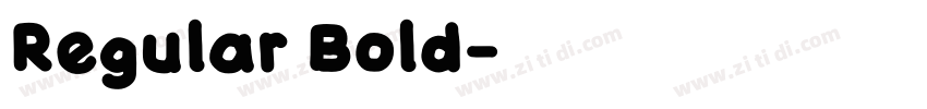 Regular Bold字体转换 Regular Bold字体转换